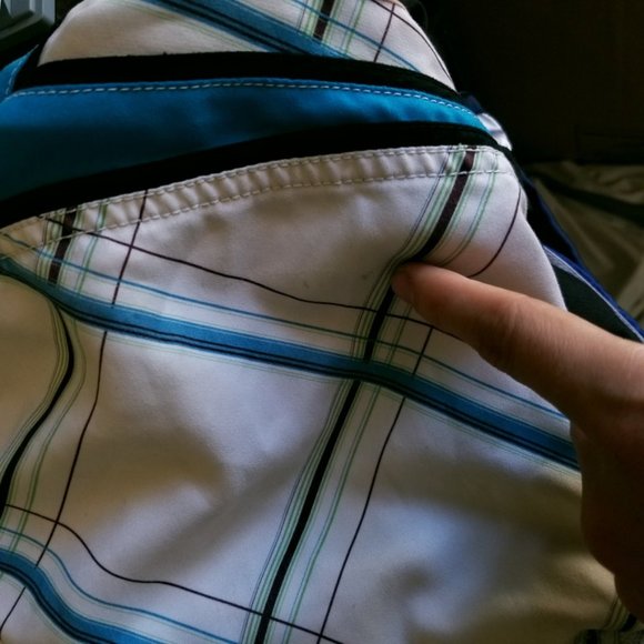 FOX Men's White Blue Board Swim Shorts 30 - Picture 5 of 7